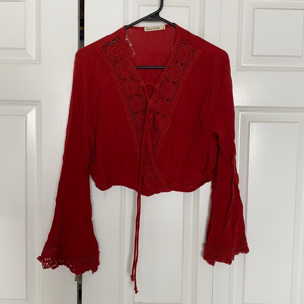 NWOT Heart and Hips short top, size S